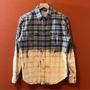 Franklin Flannels Men’s Plaid‎ Bleach Treated Button Down Long Sleeve Shirt